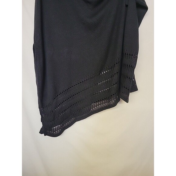 Lane Bryant Size 22/28 Black Rose One Shoulder Studded Sweater - Picture 4 of 7